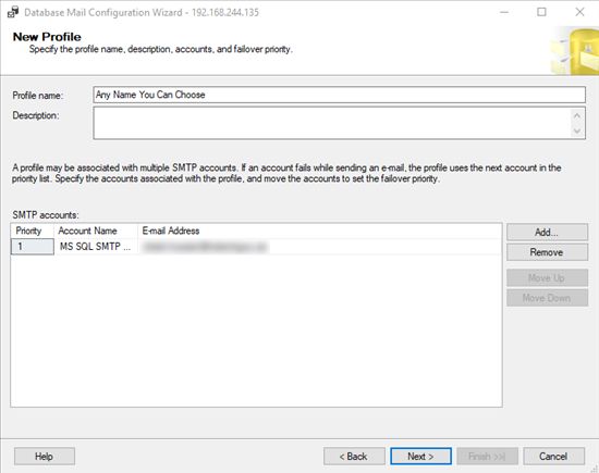 New profiles menu next steps