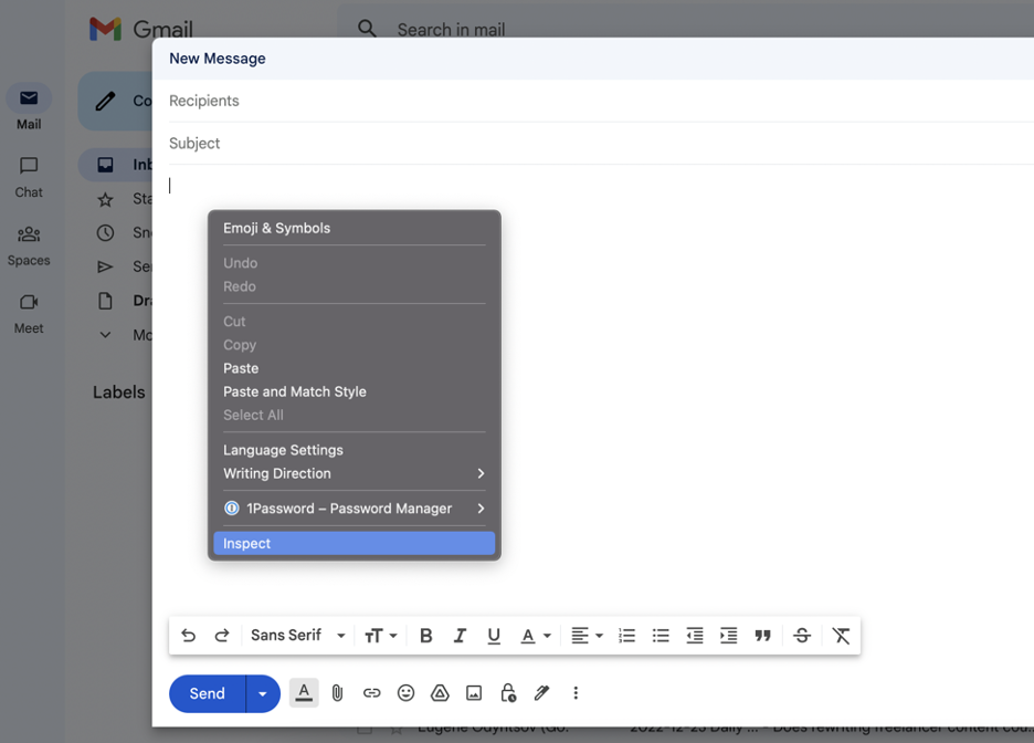 This is an image showing Gmail's compose window