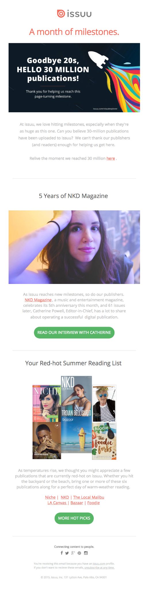issuu news letter example