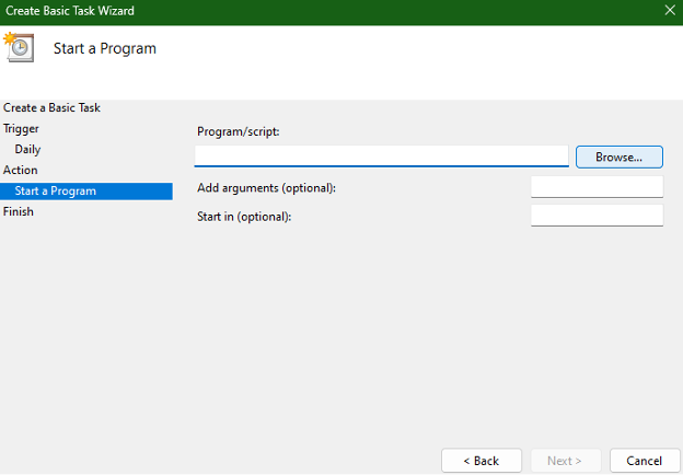 Task Scheduler Wizard