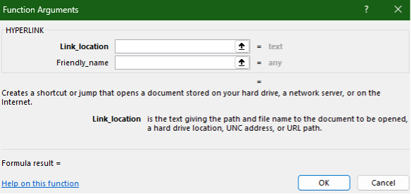 Configuring the formula builder