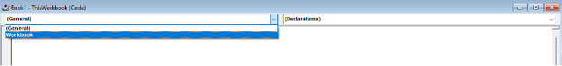 Selecting Workbook