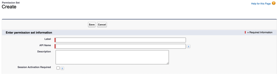 Salesforce define label and API name