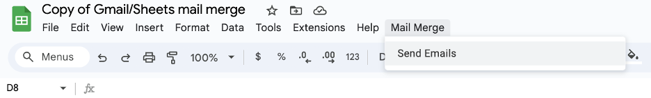 Spreadsheet UI