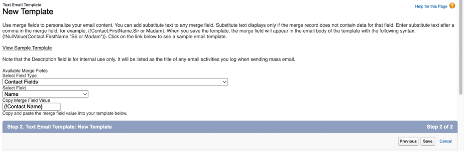 Salesforce Lightning new classic template adding merge fields