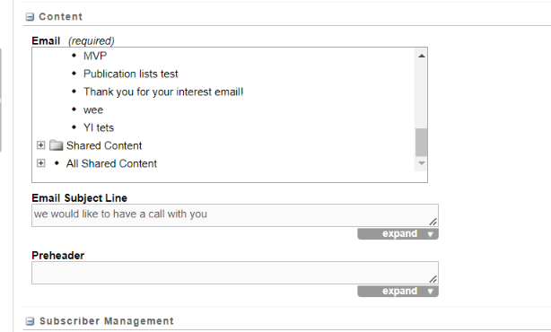Creating an email