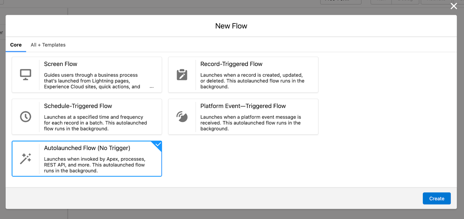Choosing autolaunched flow
