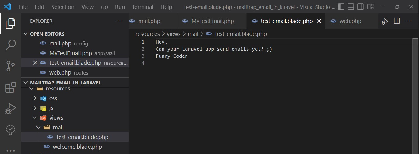 Arquivo blade.php