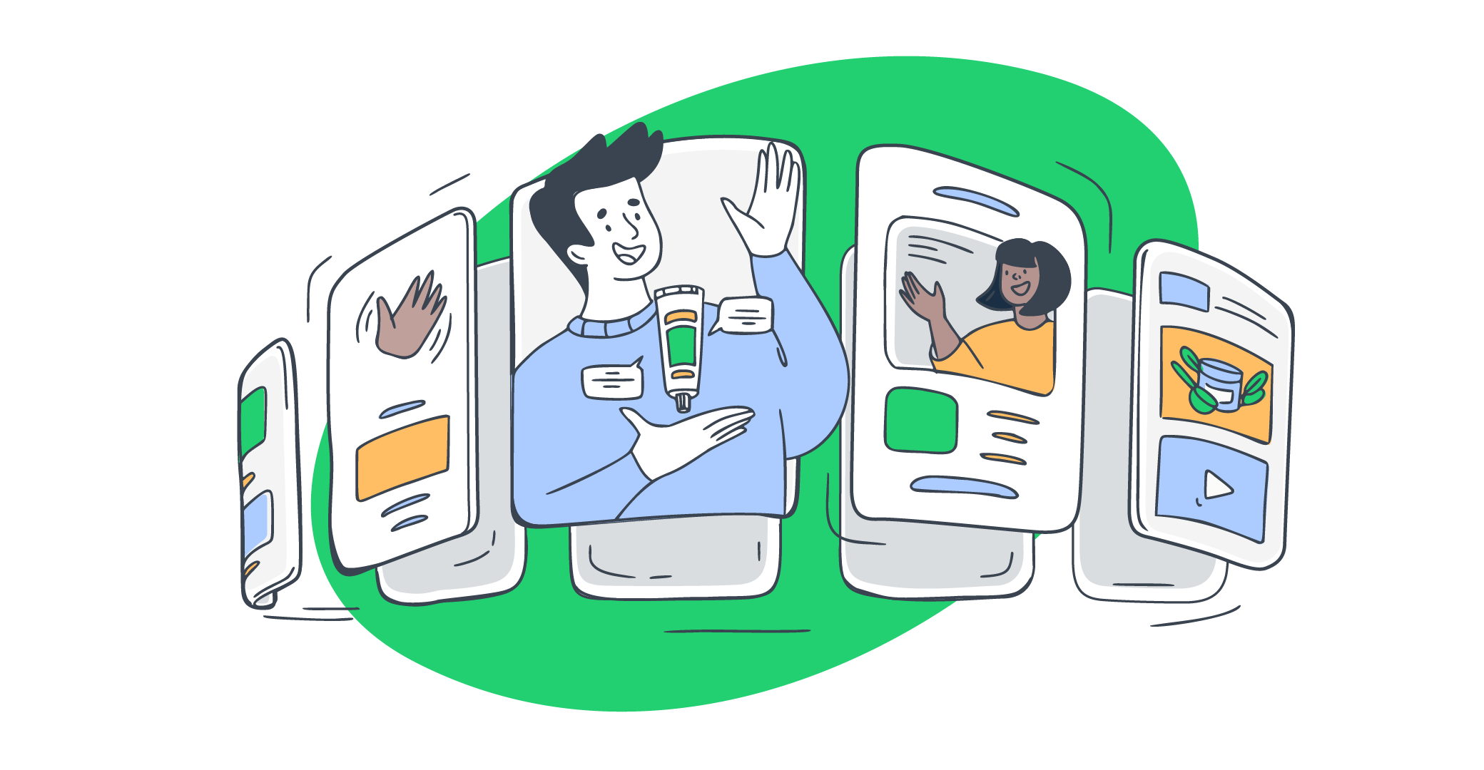 This is a graphic representation of influencer outreach for the article that covers the topic in detail.