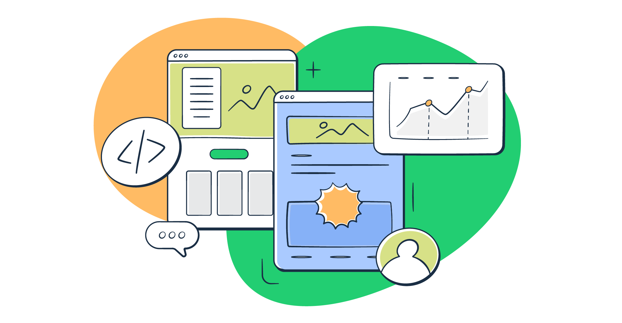 This is a graphic representation of HTML best practices for an article that covers the topic in detail.