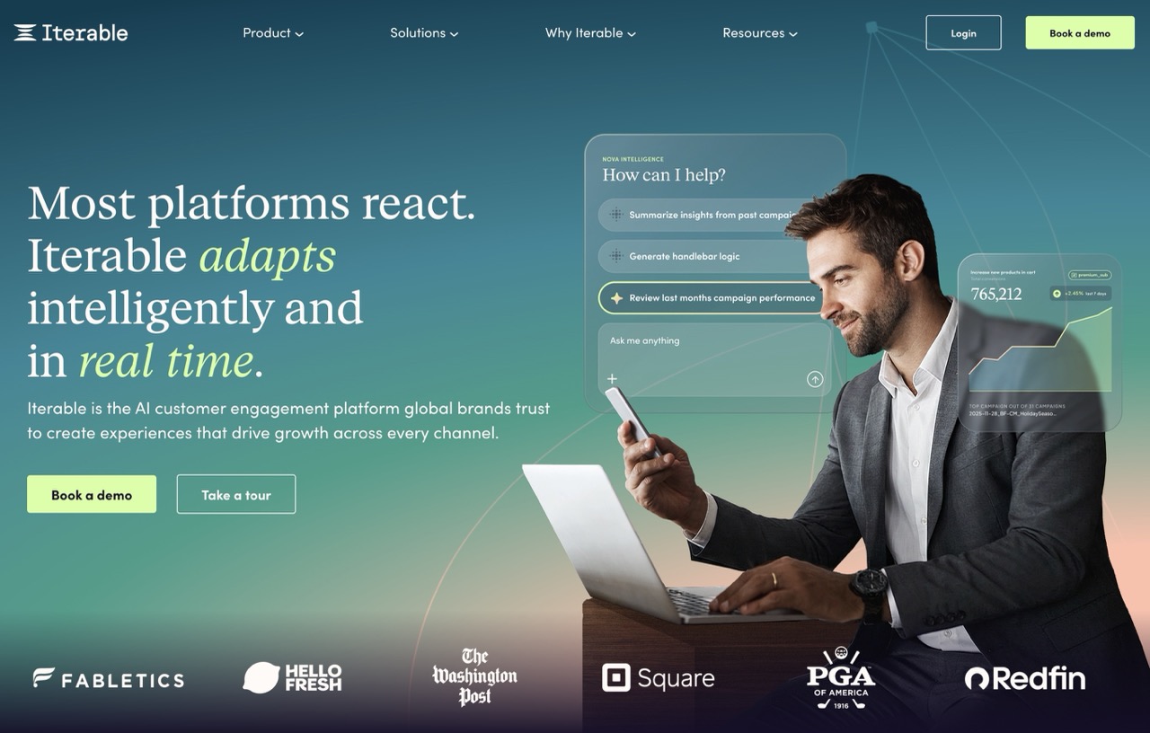 Iterable homepage