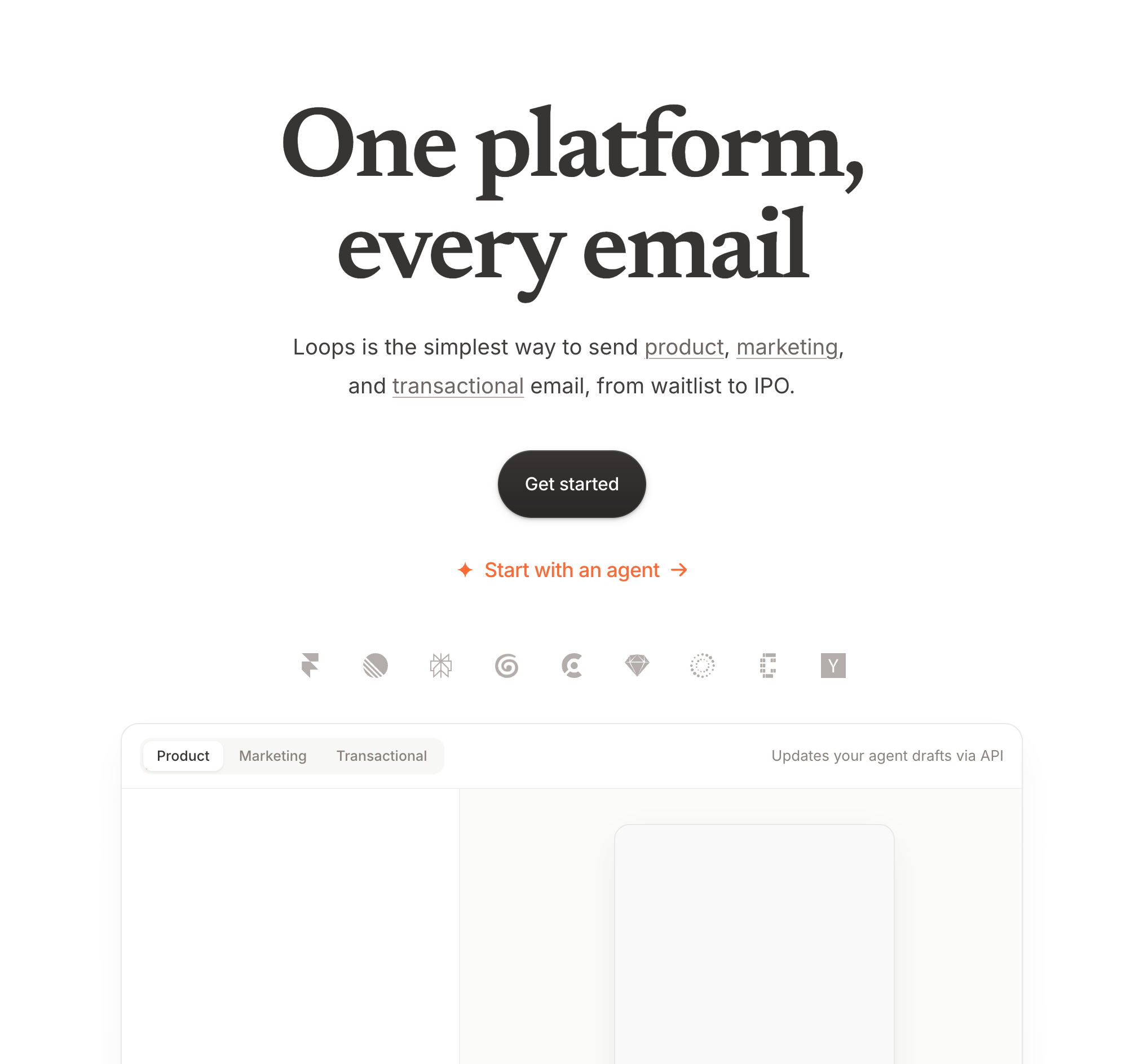 Loops homepage