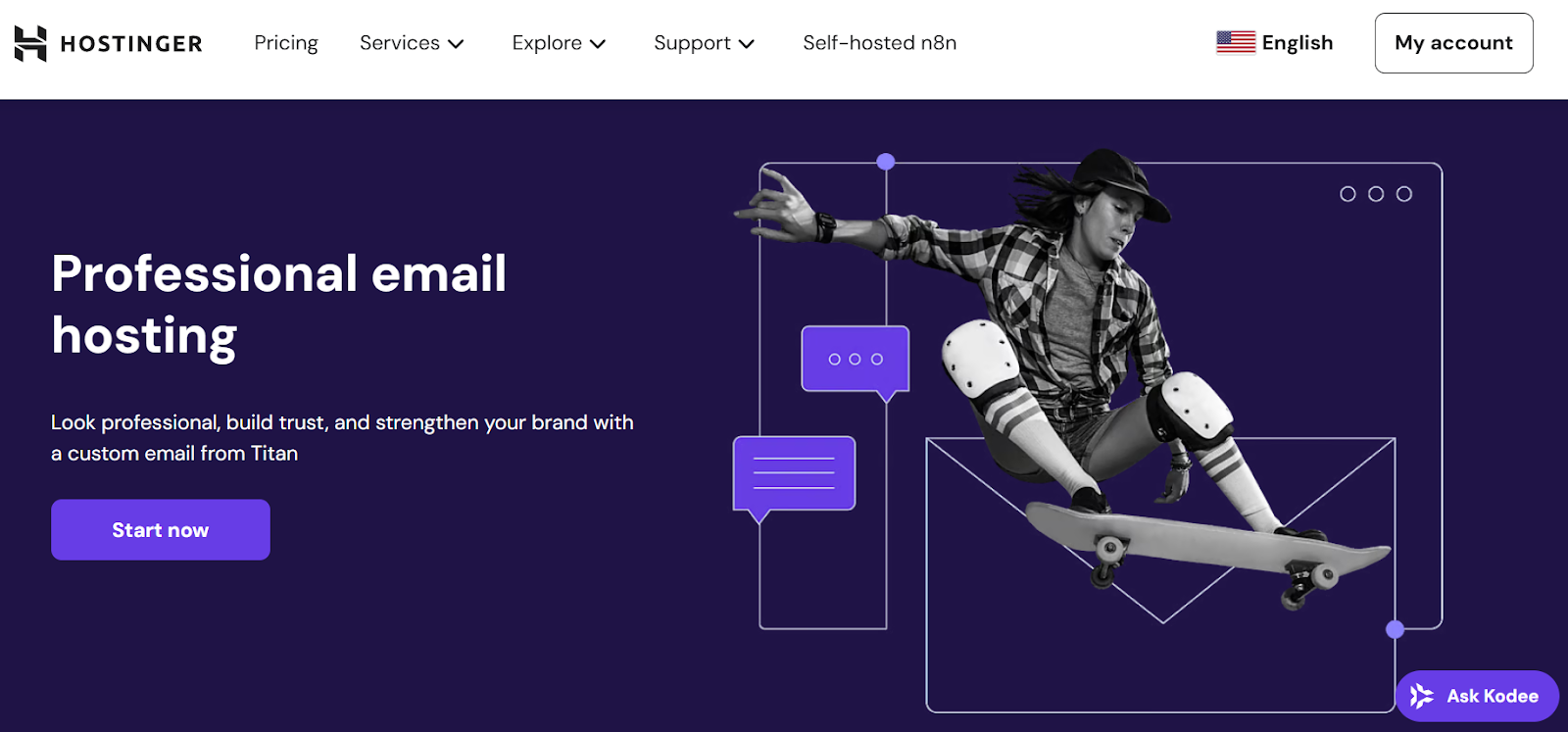 Hostinger home page