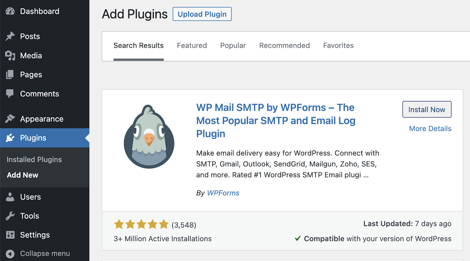 This is an image showing the WP Mail SMTP plugin