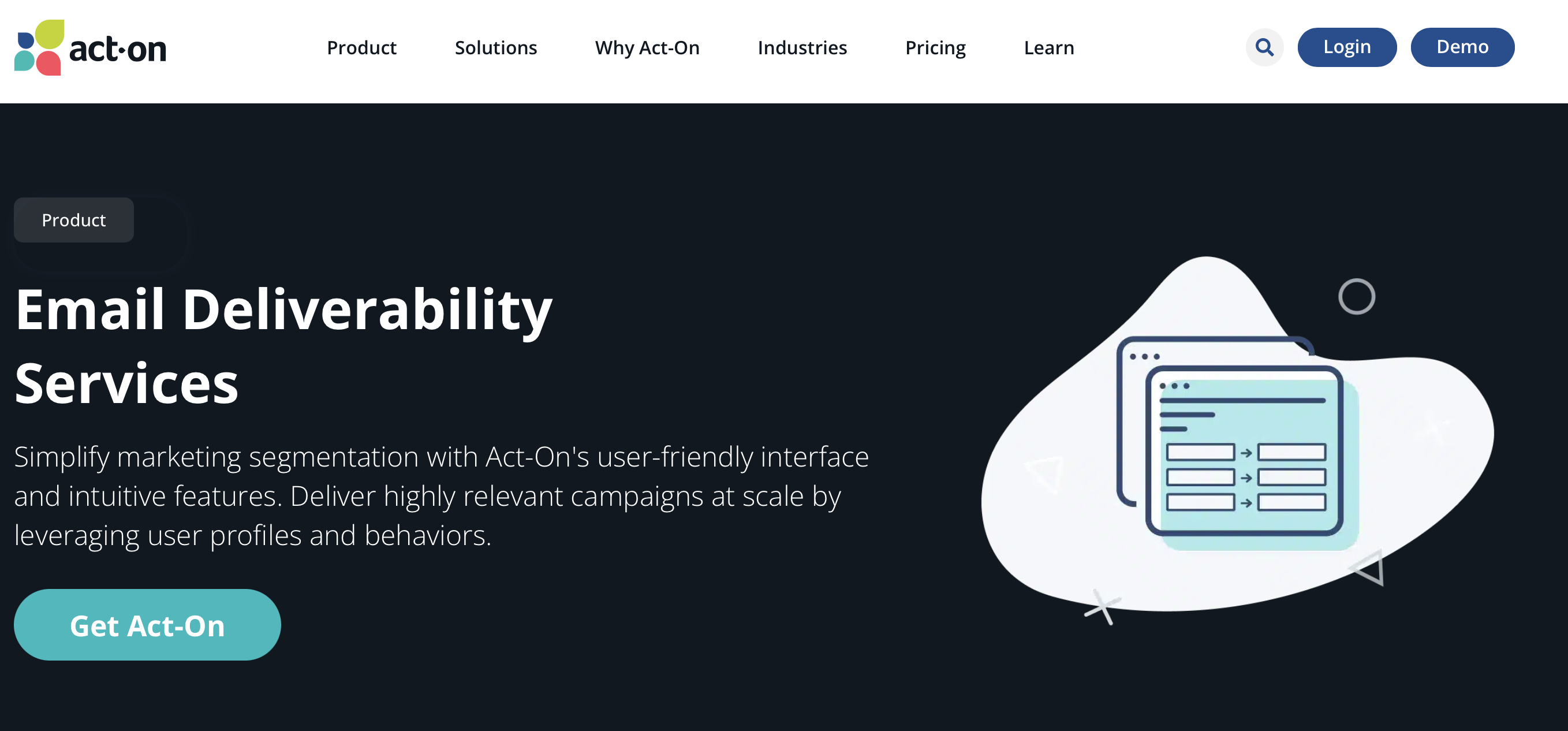 Act-On homepage