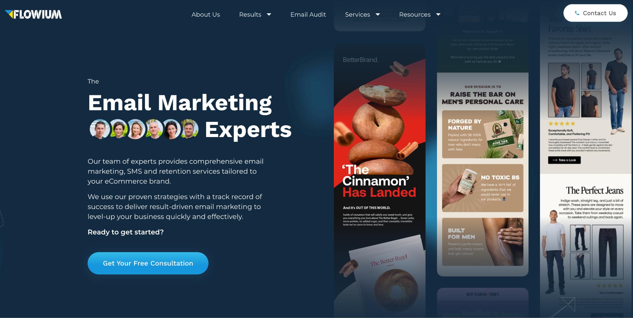 Flowium homepage 