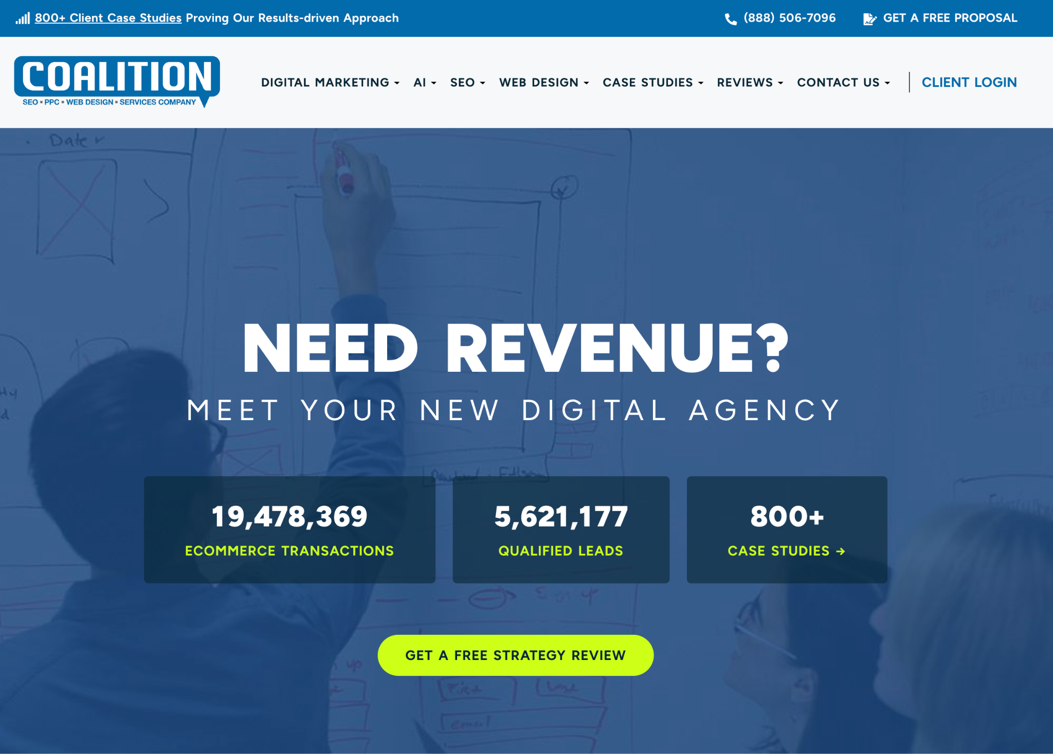 Coalition Technoligies homepage