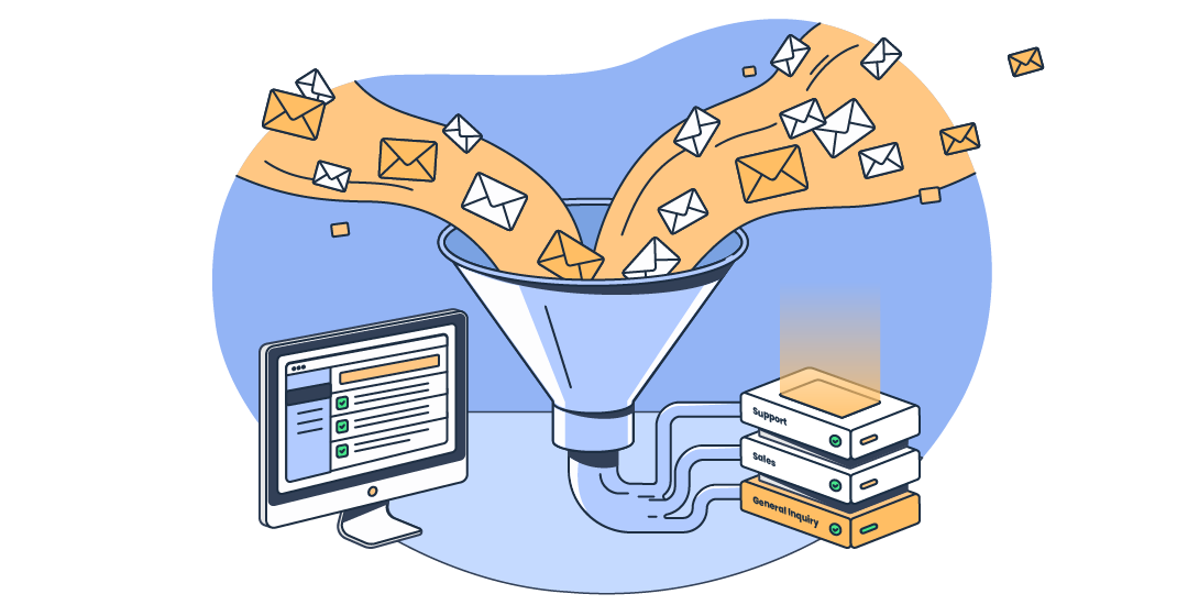 This is a symbolic graphic representation of inbound email for an article that covers the topic in detail.