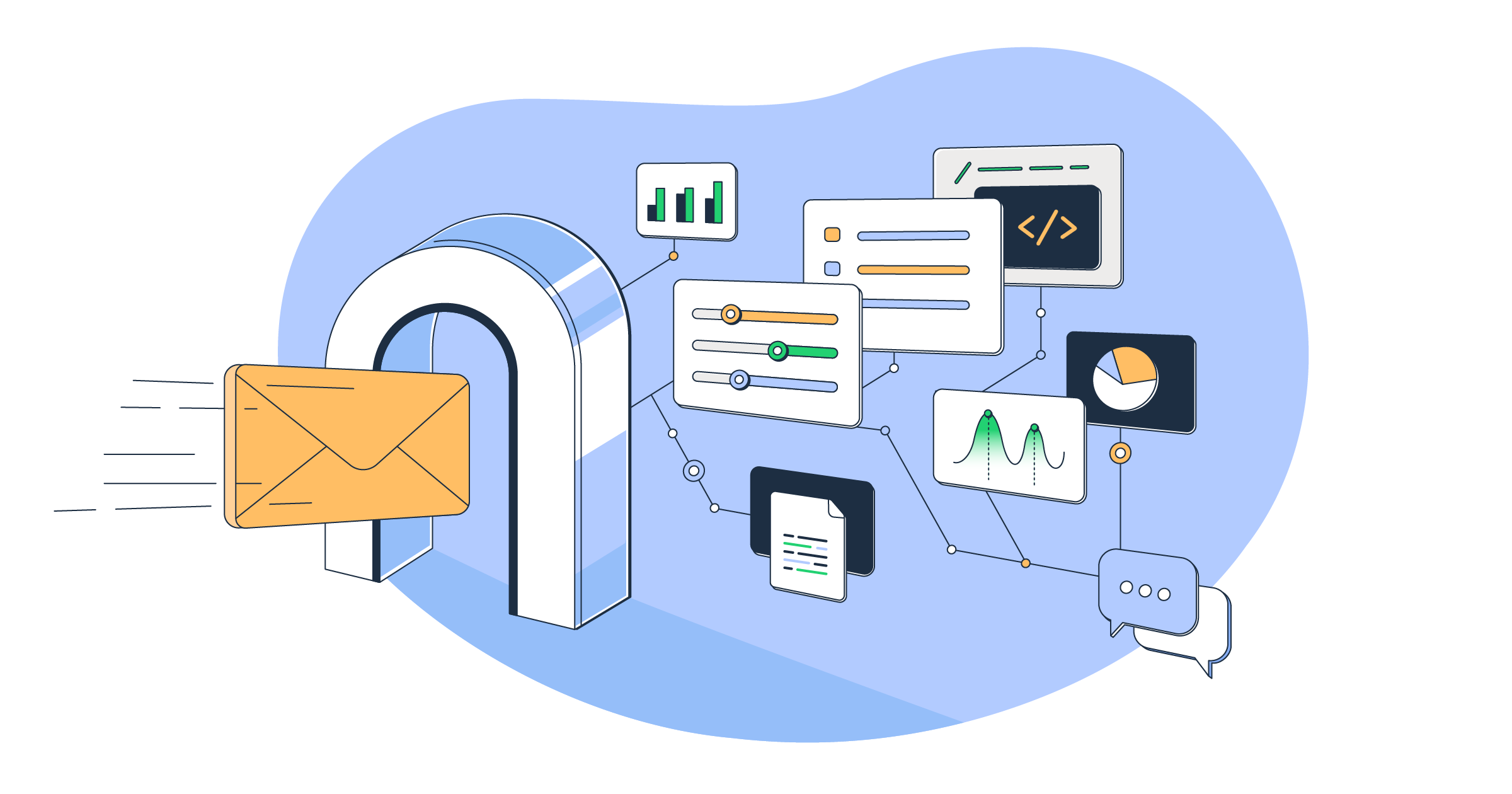 This is a symbolic graphic representation of best inbound email APIs for an article that covers the topic in detail