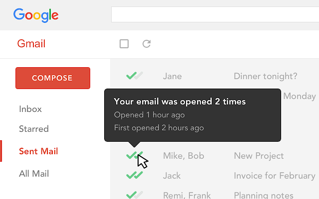 Mailtrack screenshot