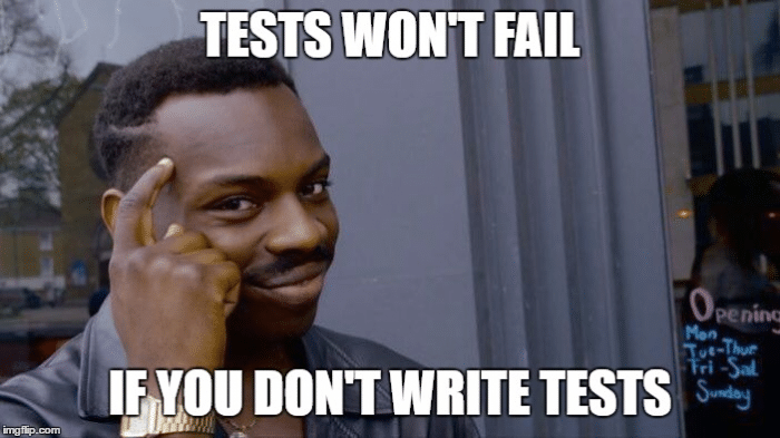 Meme about Testing