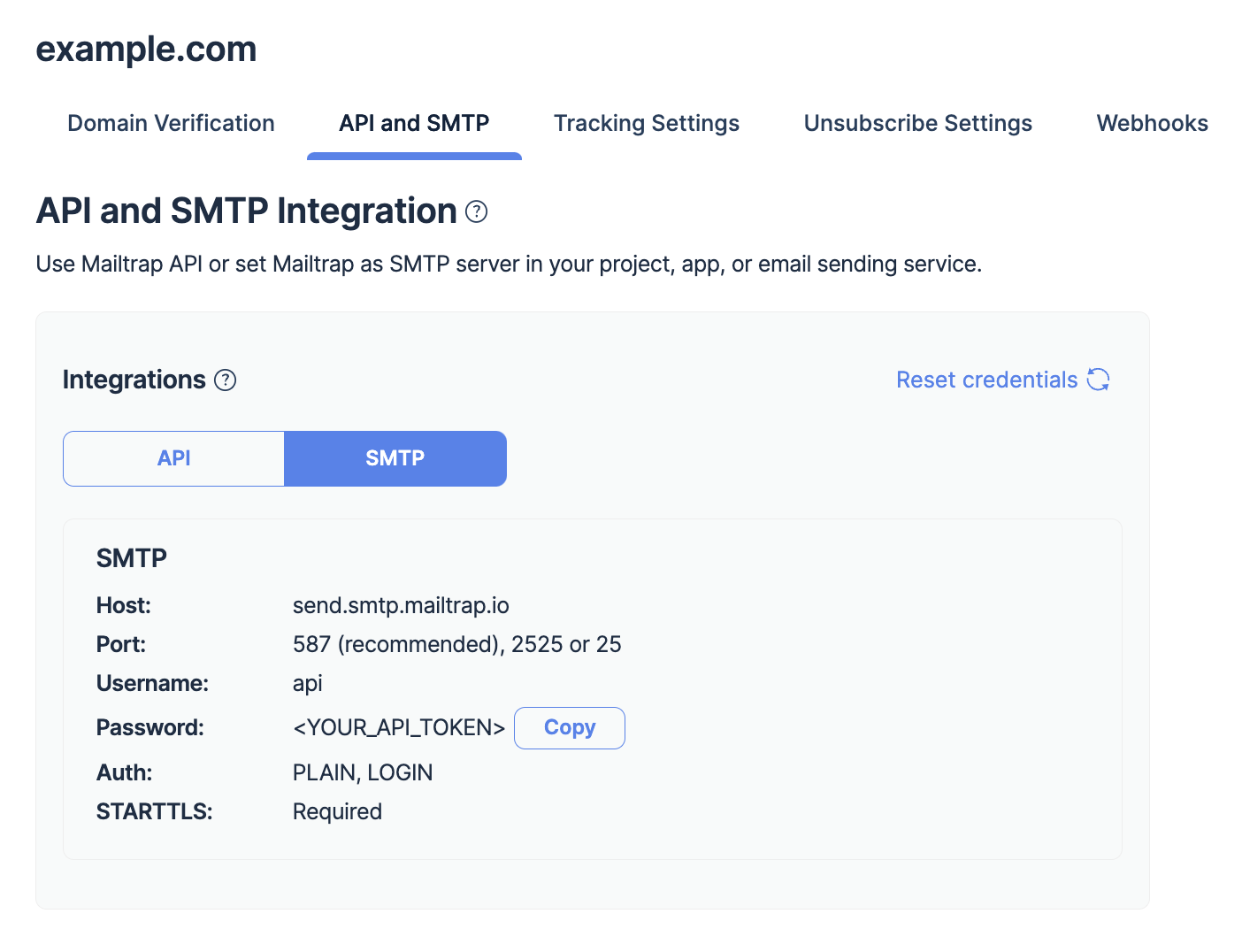 Mailtrap Email API - API and SMTP integration