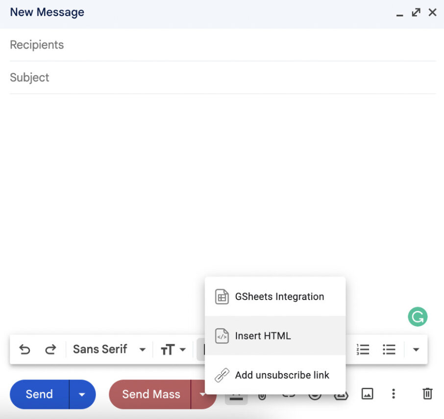 como enviar email html pelo gmail