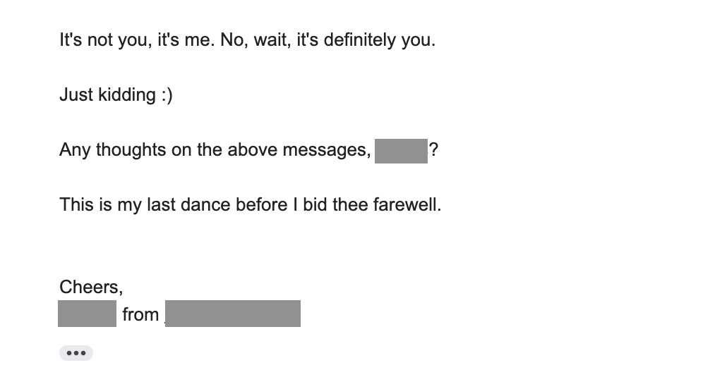 Follow-up email example
