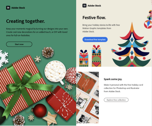 Adobe Stock holiday campaign