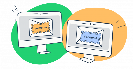 This image is a symbolic graphic representation of A/B testing for the article that covers the topic in detail.