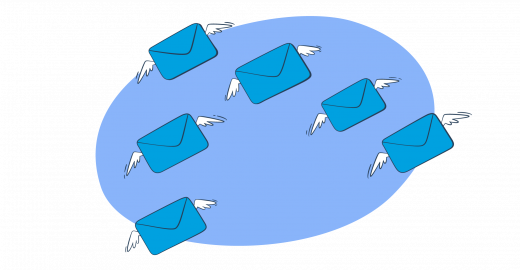 This image is a symbolic graphic representation of the mass emails in Salesforce for an article that covers detailed tutorials on the topic