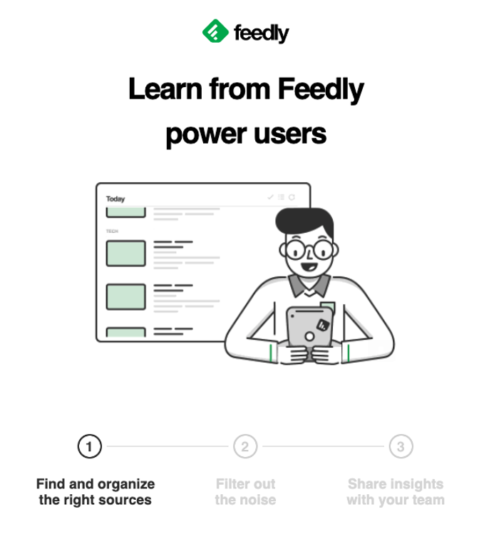 Feedly newsletter example