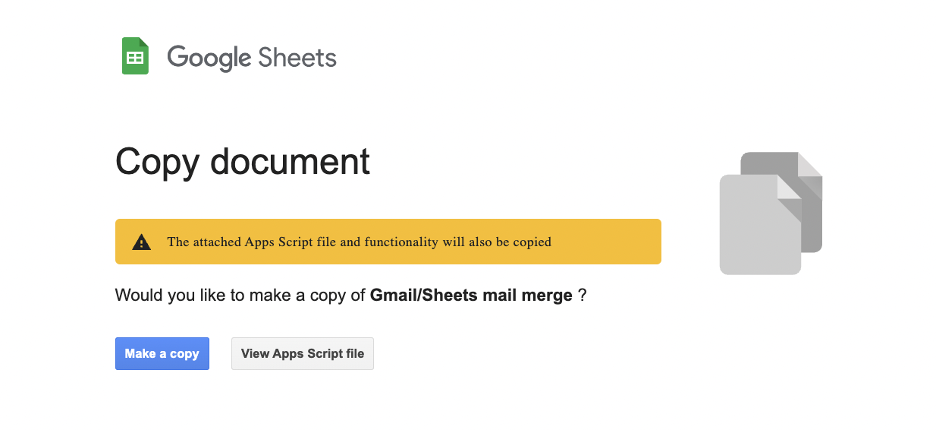 Googles Sheets copy settings