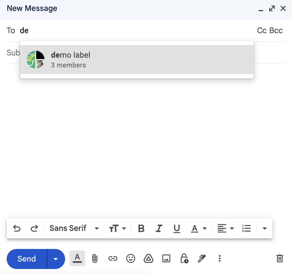 Gmail new email UI