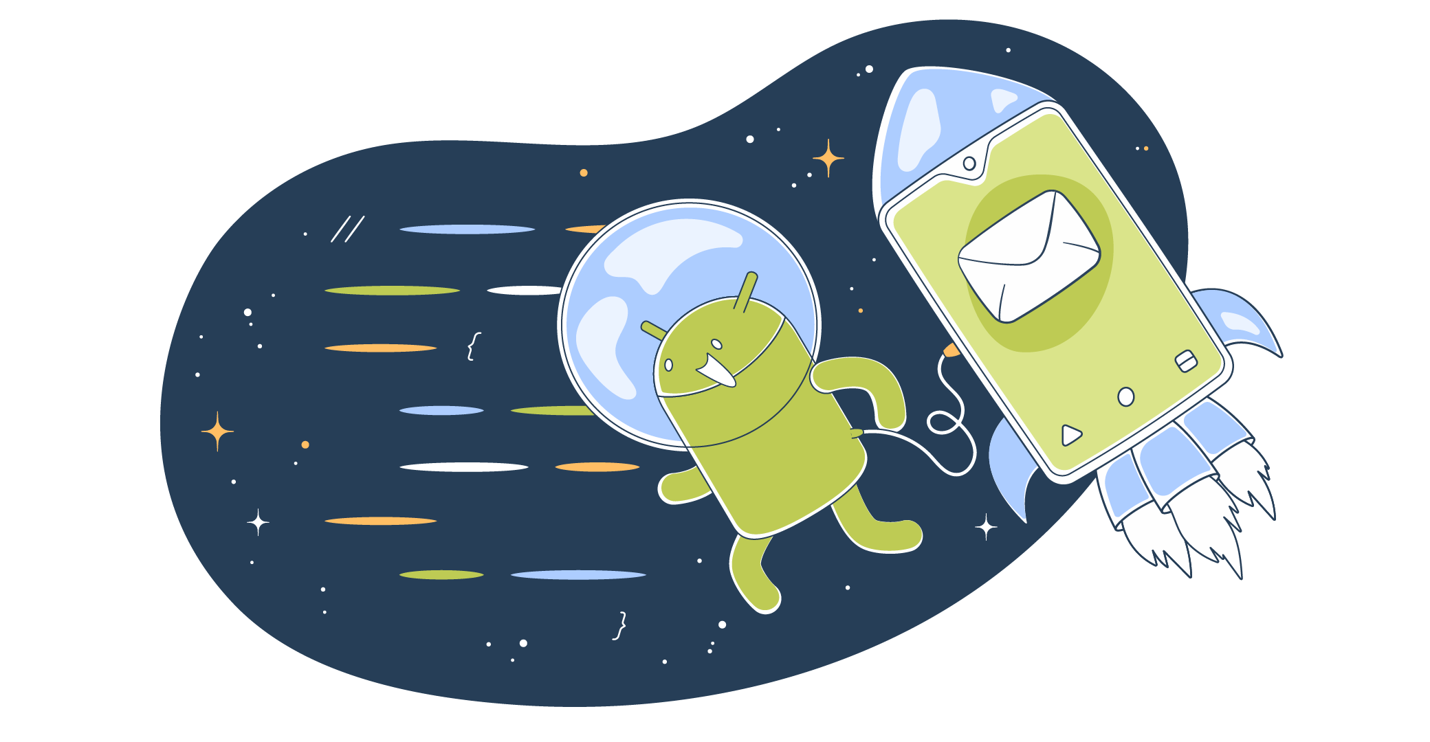 This is image is a symbolic graphic representation of Android Intent send email for the article that covers the topic in detail.