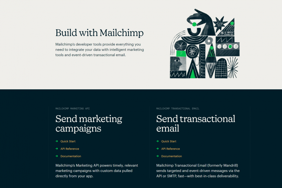 send email using mailchimp api