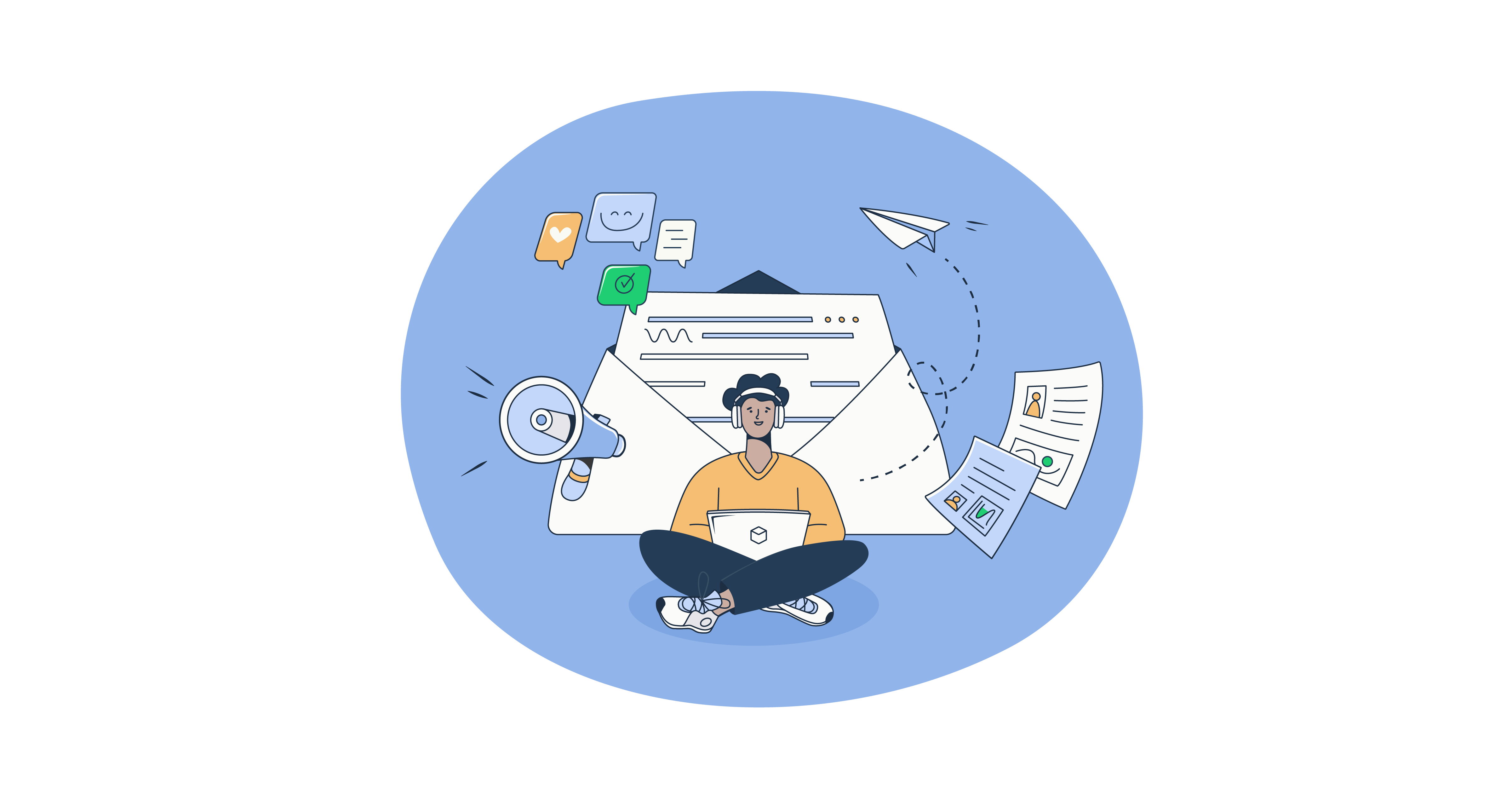 This is a graphic representation of sending a guest post email template for an article that covers the topic in detail.