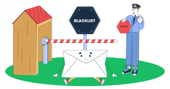 This is a graphic representation of an email blacklist, for an article that covers the topic in detail.