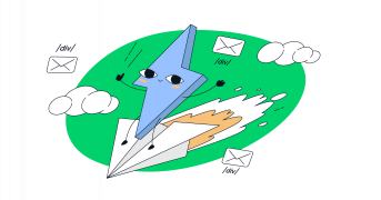 This image is a symbolic graphic representation of using Bolt.new to create a react capture form that sends emails.