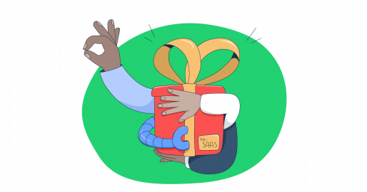 This is a symbolic graphic representation of the best SaaS BFCM deals for an article that covers the topic in detail.