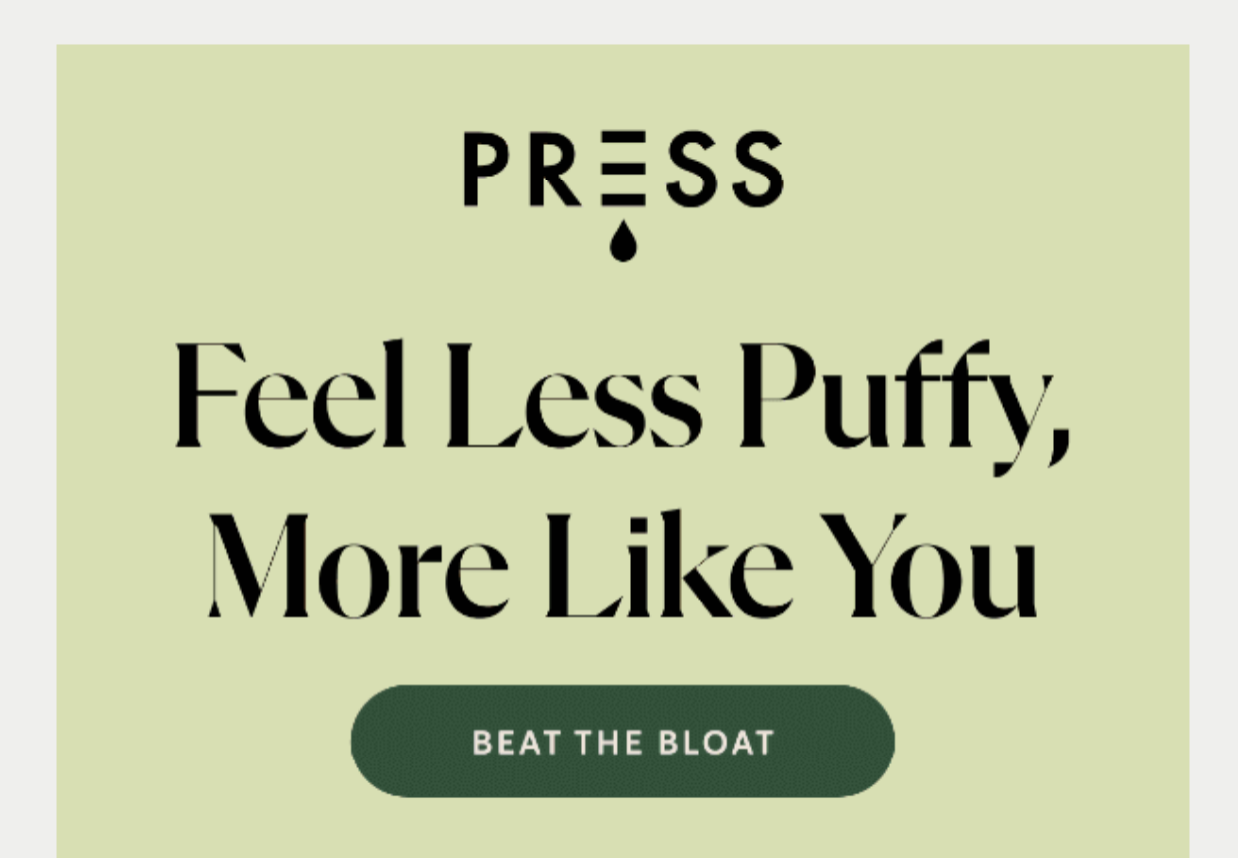 Press email header design example