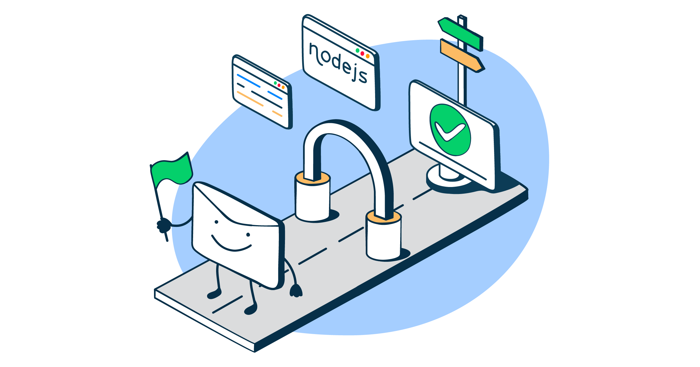 This is a symbolic graphic representation of best email API for Node.js article that covers the topic in detail.