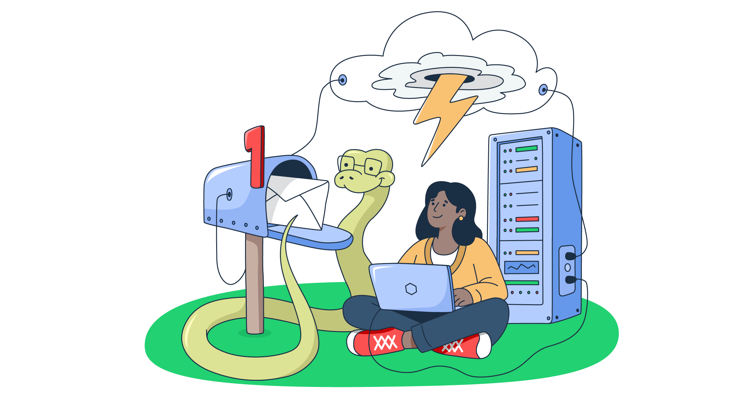 This is a symbolic graphic representation of best email API for Python developers for an article that covers the topic in detail.