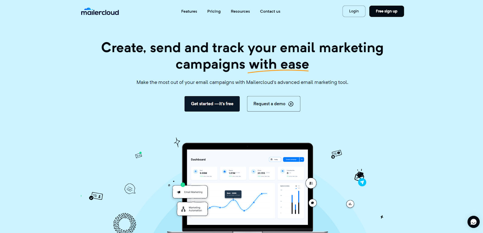 Mailercloud is a modern B2B email marketing software