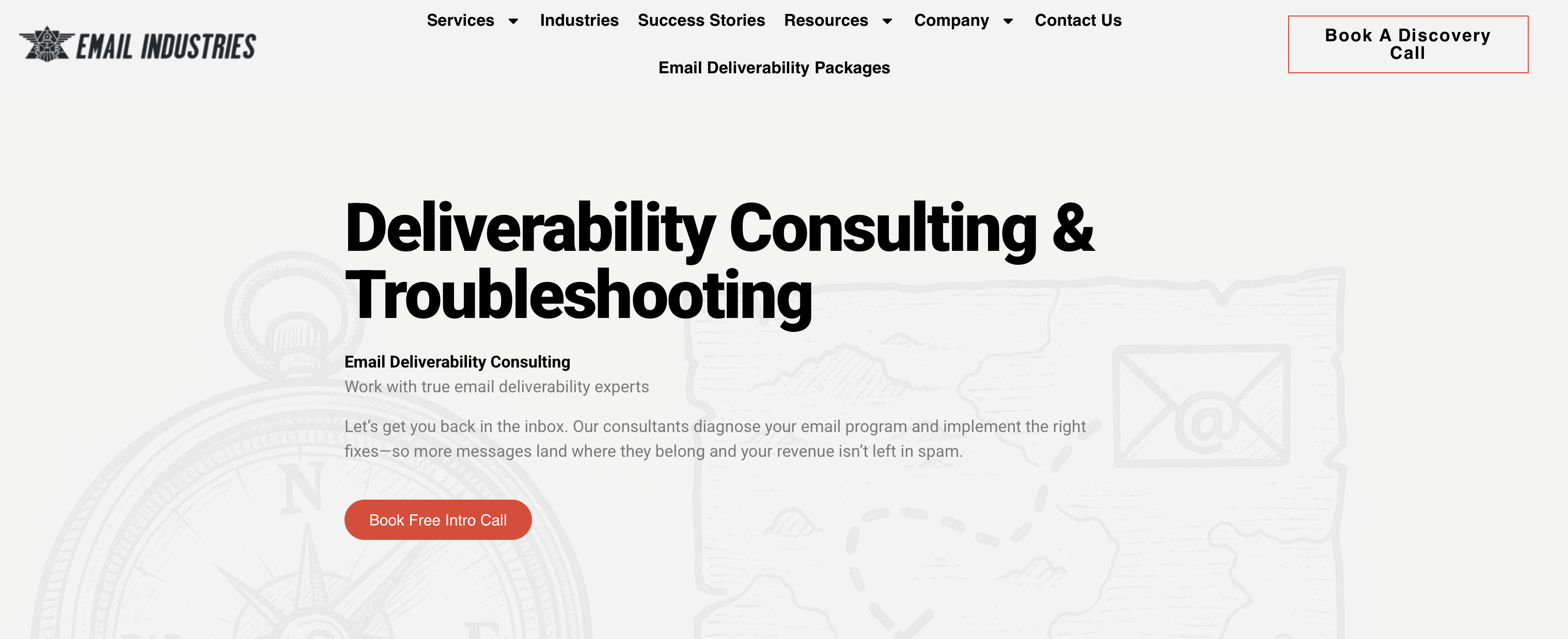 Email Industries homepage