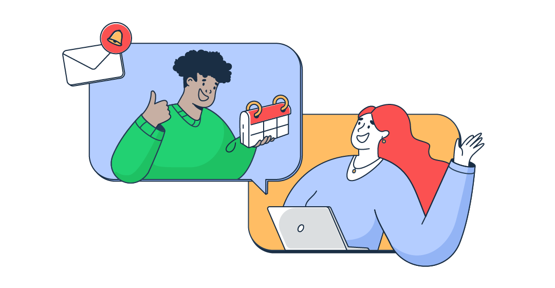 This is a symbolic graphic representation of appointment remider templates for an article that covers the topic in detail.