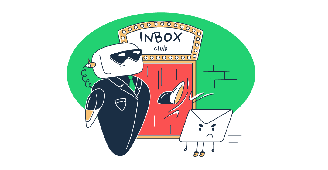 This is a symbolic graphic representation of email throttling for an article that covers the topic in detail.